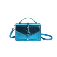 Women's Medium All Seasons Pu Leather Solid Color Basic Square Flip Cover Handbag sku image 4