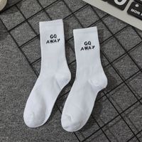 Unisex Casual Sports Letter Cotton Crew Socks A Pair sku image 5