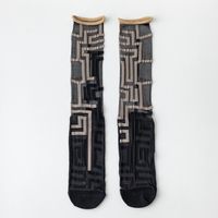 Frau Lässig Geometrisch Baumwolle Crew Socken Ein Paar sku image 4