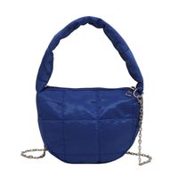 Women's Medium Polyester Solid Color Streetwear Dumpling Shape Zipper Shoulder Bag Crossbody Bag Underarm Bag sku image 3