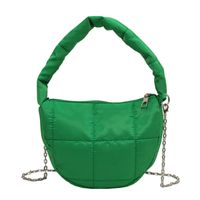 Women's Medium Polyester Solid Color Streetwear Dumpling Shape Zipper Shoulder Bag Crossbody Bag Underarm Bag sku image 5