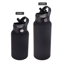 Casual Solid Color Stainless Steel Water Bottles main image 4