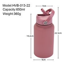 Casual Solid Color Stainless Steel Water Bottles main image 3