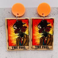 Wholesale Jewelry Cartoon Style Cartoon Character Arylic Drop Earrings sku image 4