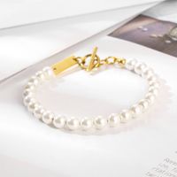 Stainless Steel Elegant Simple Style Solid Color Bracelets main image 4