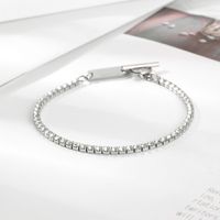 Stainless Steel Elegant Simple Style Solid Color Bracelets main image 5
