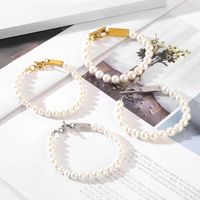 Stainless Steel Elegant Simple Style Solid Color Bracelets main image 11
