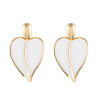 1 Pair Simple Style Heart Shape Plating Alloy 14k Gold Plated Ear Studs sku image 2