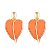 1 Pair Simple Style Heart Shape Plating Alloy 14k Gold Plated Ear Studs sku image 4