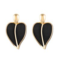1 Pair Simple Style Heart Shape Plating Alloy 14k Gold Plated Ear Studs sku image 4