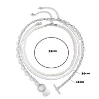 Ig Style Simple Style Round Alloy Plastic Wholesale Necklace main image 3