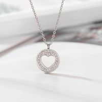 Titanium Steel 18K Gold Plated Fashion Plating Star Heart Shape Pendant Necklace main image 3
