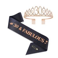 Fashion Crown Metal Plating Hollow Out Inlay Rhinestones Crown 1 Piece sku image 64