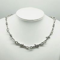 Vintage Style Solid Color Alloy Unisex Necklace main image 5