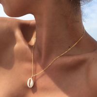 Casual Vacation Shell Alloy Women's Pendant Necklace main image 4