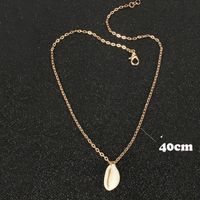 Casual Vacation Shell Alloy Women's Pendant Necklace main image 2