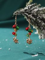 Wholesale Jewelry Cute Flower Bell Snowflake Alloy Tassel Drop Earrings main image 3