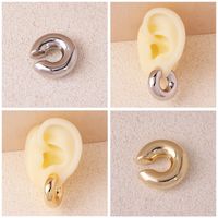 1 Pair Ig Style Simple Style Solid Color Plating Copper 18k Gold Plated Ear Cuffs main image 1