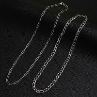 Hip-hop Solid Color Stainless Steel Necklace main image 5