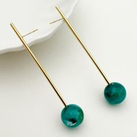 1 Pair Retro Simple Style Geometric Plating 304 Stainless Steel Glass Stone Gold Plated Ear Studs main image 3