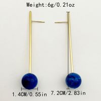 1 Pair Retro Simple Style Geometric Plating 304 Stainless Steel Glass Stone Gold Plated Ear Studs main image 2