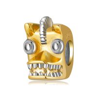 Simple Style Cool Style Mask Sterling Silver Plating Jewelry Accessories sku image 1