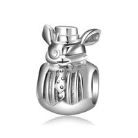 Cute Rabbit Sterling Silver Jewelry Accessories sku image 1