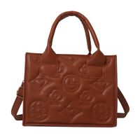 Women's All Seasons Pu Leather Solid Color Classic Style Square Zipper Handbag sku image 1