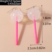 1 Pair Cute Candy Plastic Zinc Alloy Drop Earrings main image 7