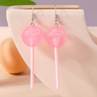 1 Pair Cute Candy Plastic Zinc Alloy Drop Earrings sku image 3