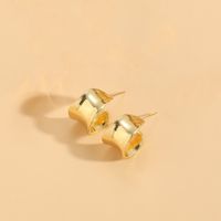 1 Paar Einfacher Stil Irregulär Runden Emaille Überzug Inlay Kupfer Perle Zirkon 14 Karat Vergoldet Ohrringe sku image 1
