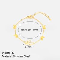 Basic Butterfly 304 Stainless Steel Bracelets In Bulk sku image 1