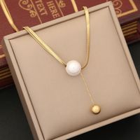 Wholesale Commute Heart Shape 304 Stainless Steel Copper Layered Plating 18K Gold Plated Necklace main image 9
