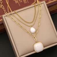 Wholesale Commute Heart Shape 304 Stainless Steel Copper Layered Plating 18K Gold Plated Necklace main image 6