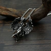 Vintage Style Angel Wings 304 Stainless Steel Men'S Pendant Necklace main image 2
