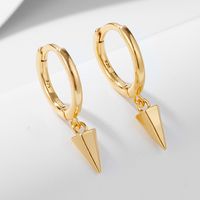 1 Pair Ig Style Geometric Plating Sterling Silver 18k Gold Plated Rhodium Plated Earrings sku image 1