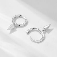 1 Pair Ig Style Geometric Plating Sterling Silver 18k Gold Plated Rhodium Plated Earrings main image 6