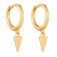 1 Pair Ig Style Geometric Plating Sterling Silver 18k Gold Plated Rhodium Plated Earrings main image 4