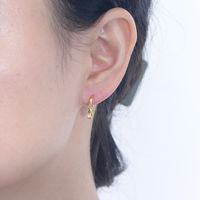 1 Pair Ig Style Geometric Plating Sterling Silver 18k Gold Plated Rhodium Plated Earrings main image 3