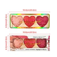 Casual Letter Love Plastic Blusher Highlight main image 2