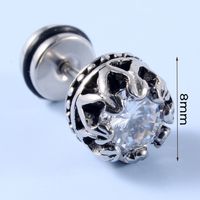 1 Piece Casual Skull Plating Stainless Steel Ear Studs sku image 20