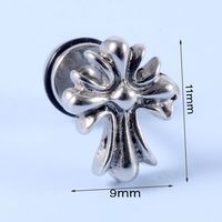 1 Piece Casual Skull Plating Stainless Steel Ear Studs sku image 8