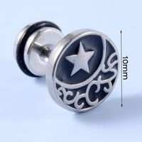 1 Piece Casual Skull Plating Stainless Steel Ear Studs sku image 17