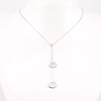 Simple Style Shell Sterling Silver Pendant Necklace In Bulk main image 3