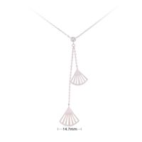 Simple Style Shell Sterling Silver Pendant Necklace In Bulk sku image 1
