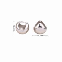 1 Pair Commute Water Droplets Plating Sterling Silver Earrings sku image 1