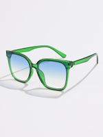 New Retro Simple Sunglasses Men And Women Decorative Glasses sku image 6