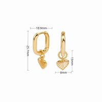 1 Pair Simple Style Heart Shape Sterling Silver Drop Earrings sku image 2
