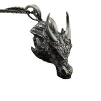 Retro Dragon Alloy Three-dimensional Unisex Pendant Necklace main image 5