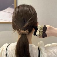 Simple Style Solid Color Bow Knot Cloth Bowknot Hair Tie main image 2